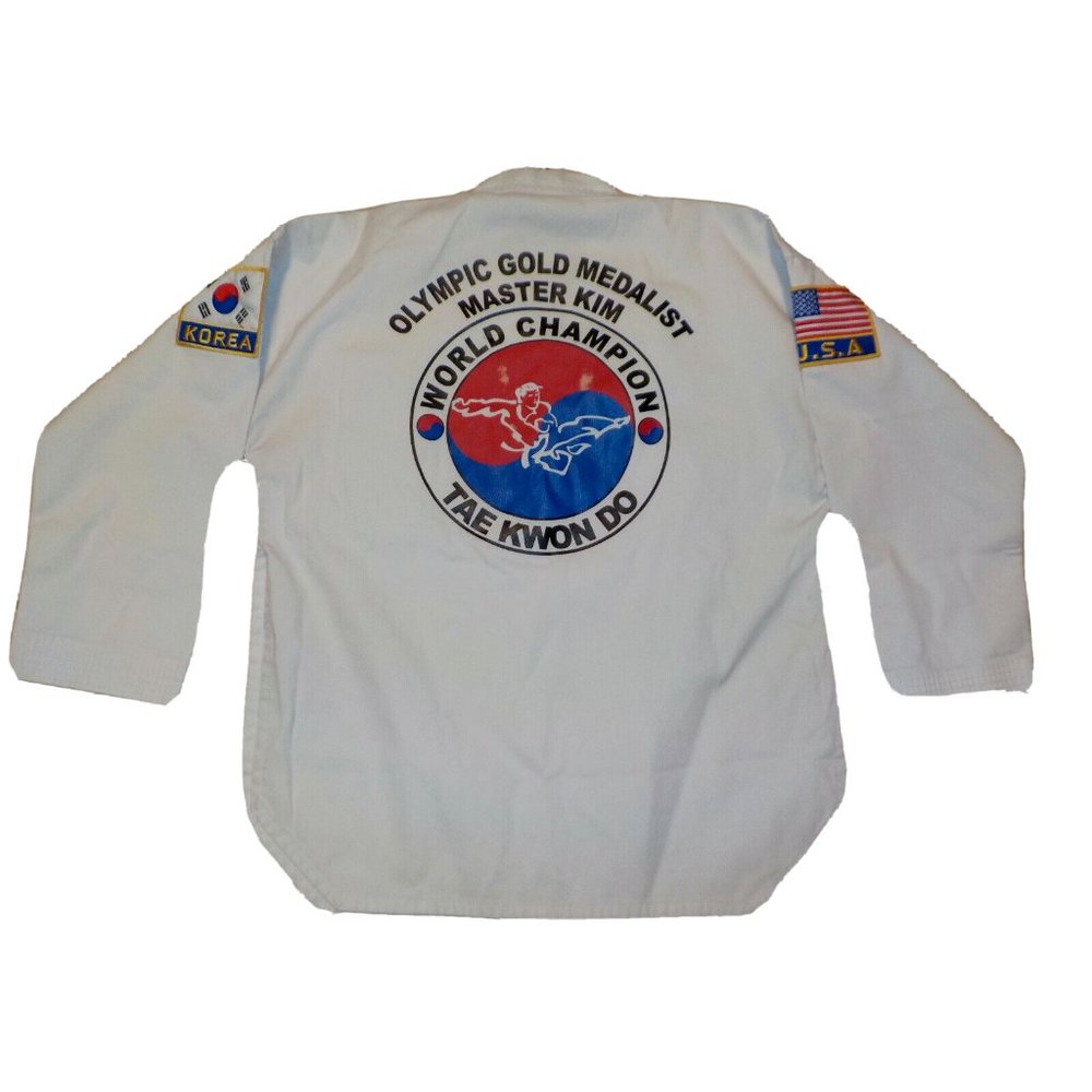 Adidas TaeKwonDo Olympic Gold Uniform Shirt World Champ Master Kim